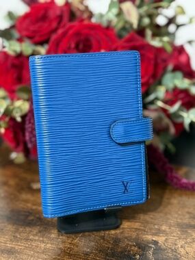 Louis Vuitton Blue Epi Leather Agenda PM